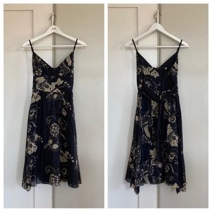 🤍 euc | max studio | vintage cotton-silk a-line dress